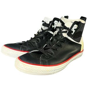 Converse Chuck Taylor All Star Leather High Top Black Mens 9.5 Women’s‎ 11